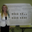 Sarah Light with research poster