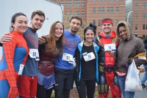 5k participants dressed as superheroes